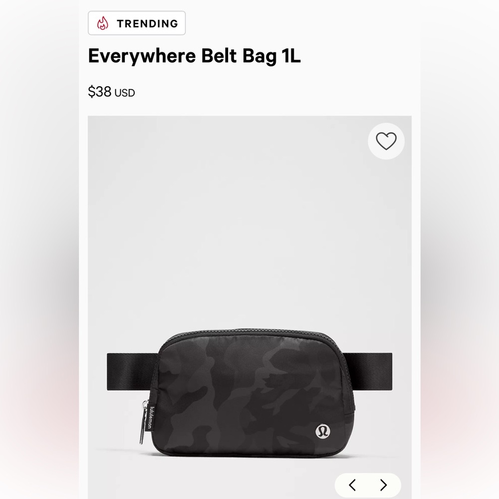 lululemon athletica Camo Belt Bag